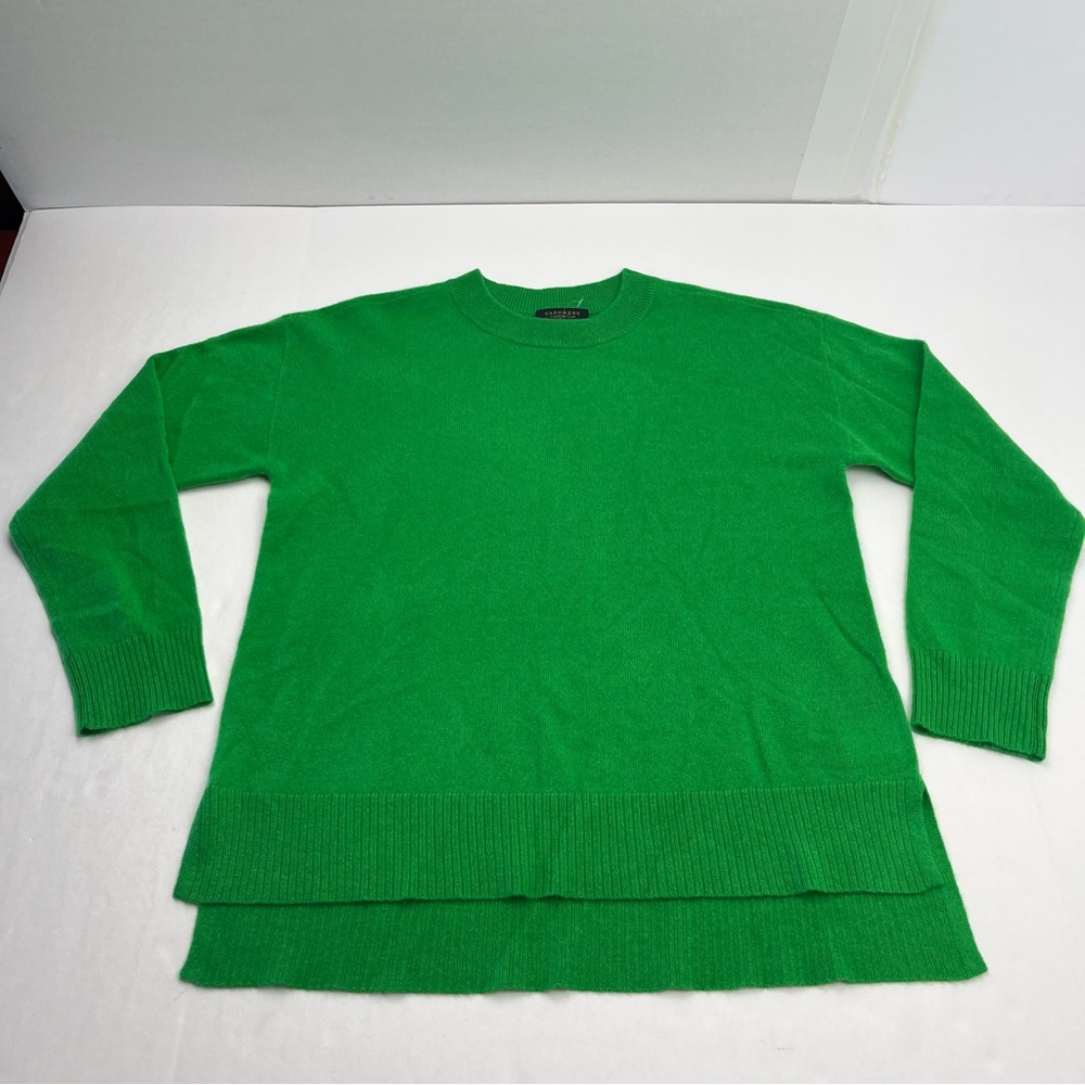 Charter Club 100% Cashmere Luxury Kelly Green Sweater Womens Size Medium NWOT